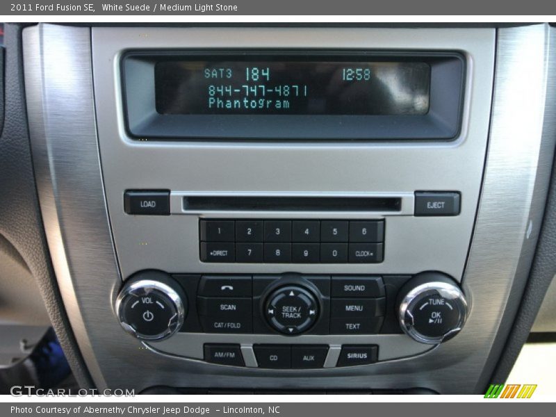 White Suede / Medium Light Stone 2011 Ford Fusion SE