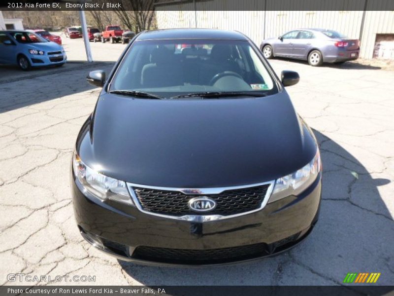 Ebony Black / Black 2012 Kia Forte EX