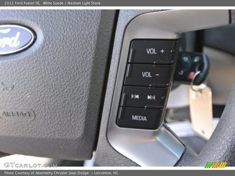 White Suede / Medium Light Stone 2011 Ford Fusion SE