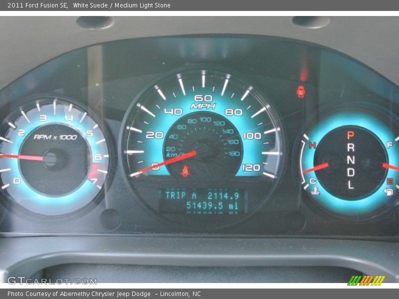 White Suede / Medium Light Stone 2011 Ford Fusion SE