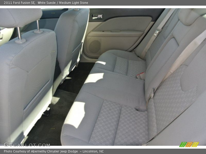 White Suede / Medium Light Stone 2011 Ford Fusion SE