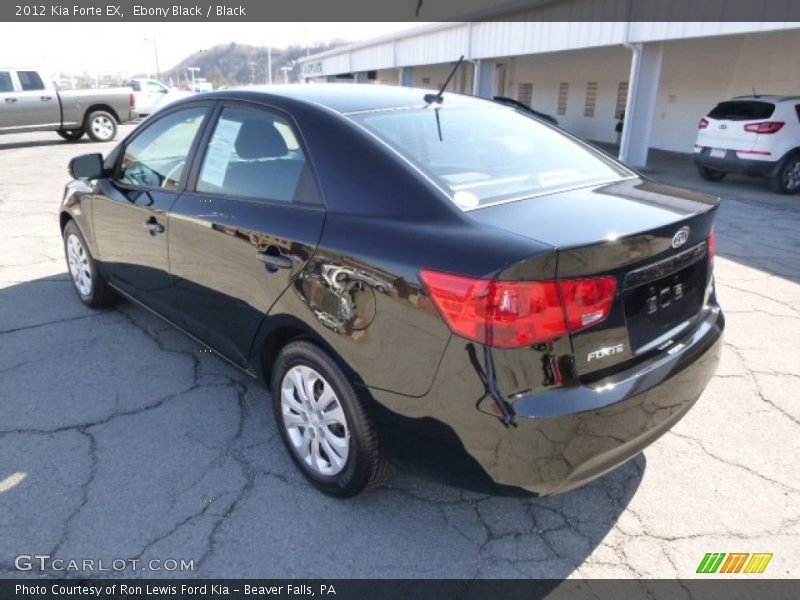 Ebony Black / Black 2012 Kia Forte EX