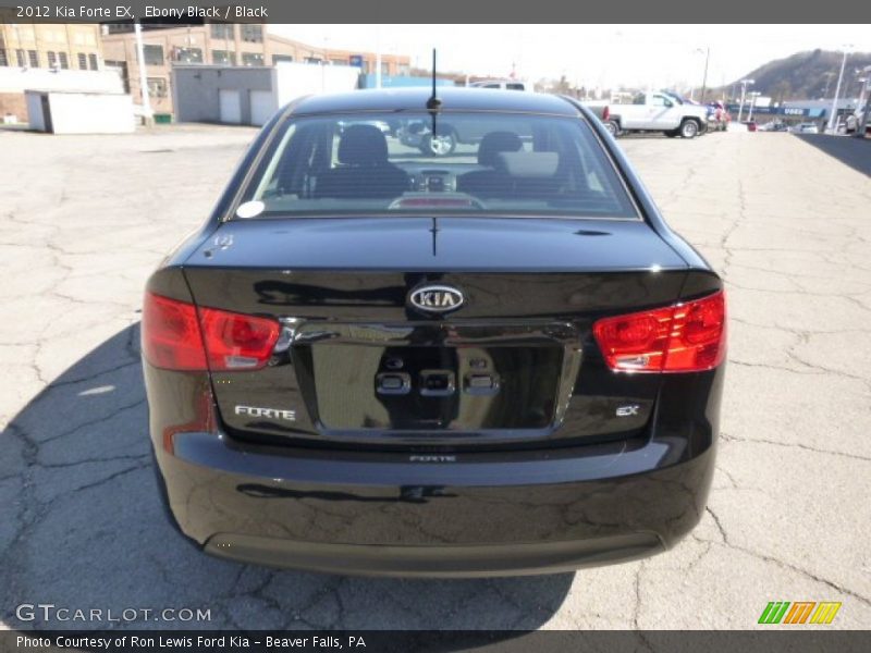 Ebony Black / Black 2012 Kia Forte EX