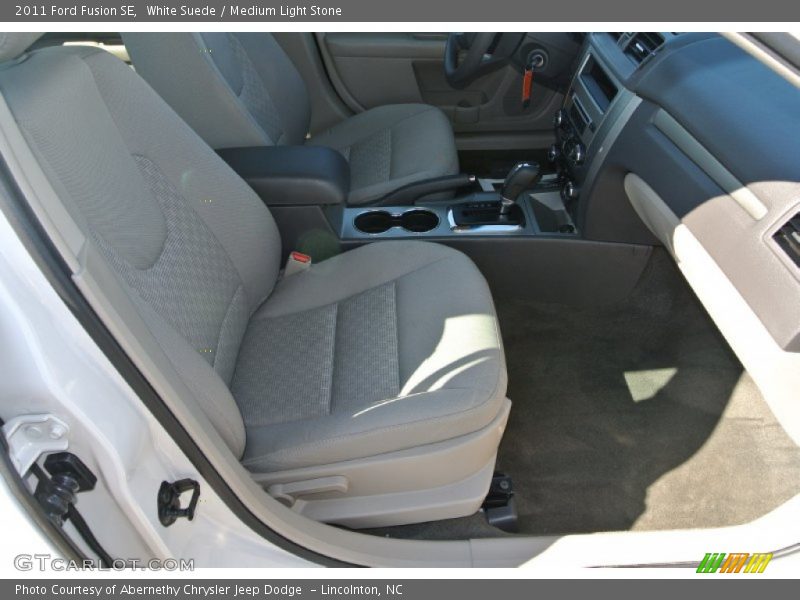 White Suede / Medium Light Stone 2011 Ford Fusion SE