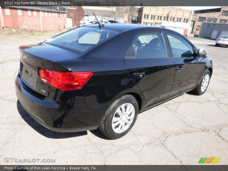 Ebony Black / Black 2012 Kia Forte EX