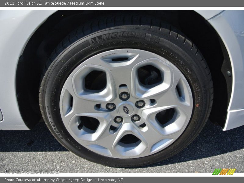 White Suede / Medium Light Stone 2011 Ford Fusion SE