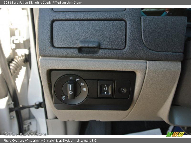 White Suede / Medium Light Stone 2011 Ford Fusion SE