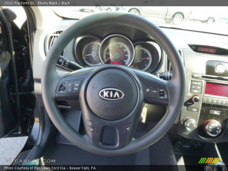Ebony Black / Black 2012 Kia Forte EX