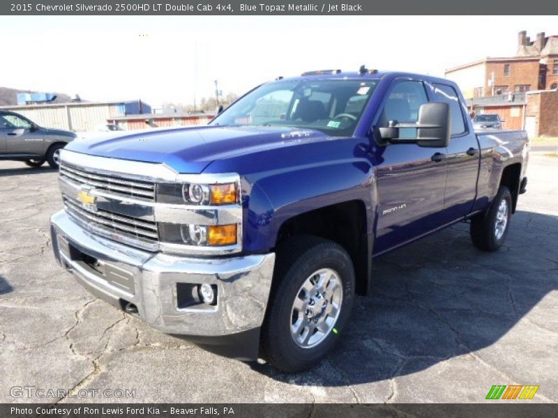 Blue Topaz Metallic / Jet Black 2015 Chevrolet Silverado 2500HD LT Double Cab 4x4