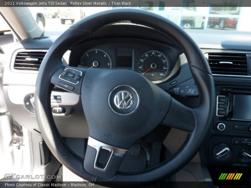 Reflex Silver Metallic / Titan Black 2011 Volkswagen Jetta TDI Sedan