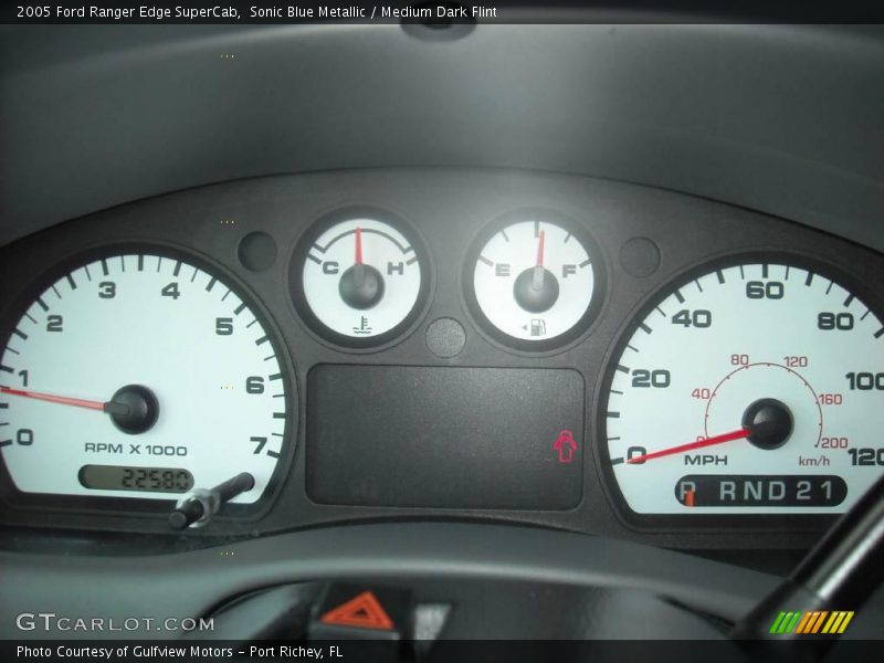 Sonic Blue Metallic / Medium Dark Flint 2005 Ford Ranger Edge SuperCab