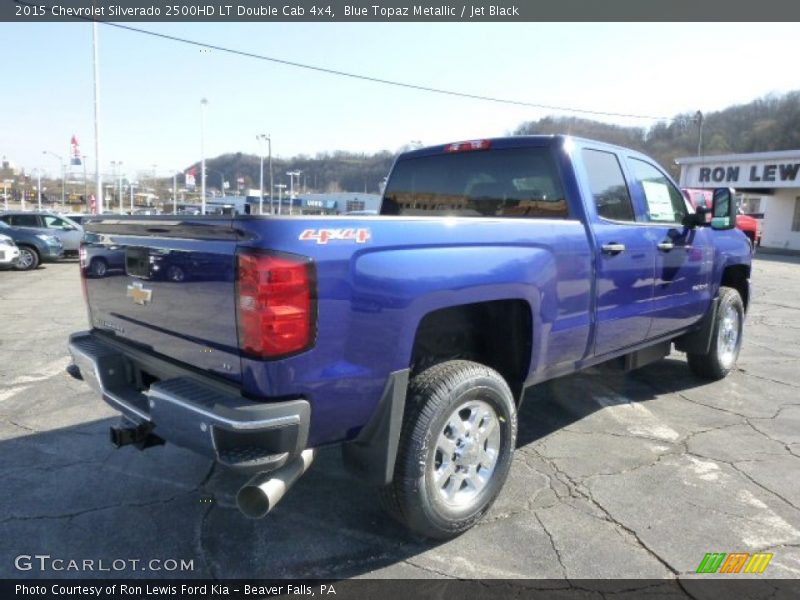 Blue Topaz Metallic / Jet Black 2015 Chevrolet Silverado 2500HD LT Double Cab 4x4