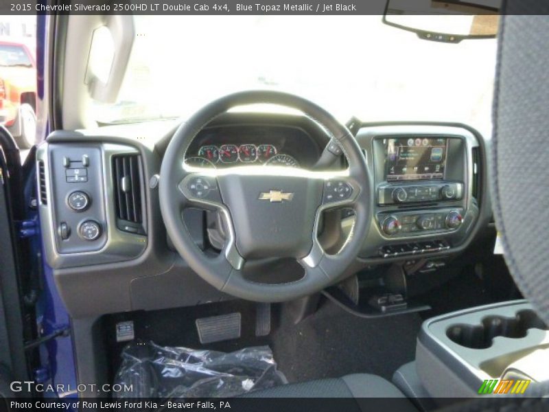 Blue Topaz Metallic / Jet Black 2015 Chevrolet Silverado 2500HD LT Double Cab 4x4