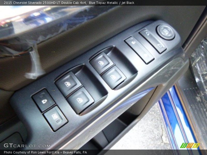 Blue Topaz Metallic / Jet Black 2015 Chevrolet Silverado 2500HD LT Double Cab 4x4