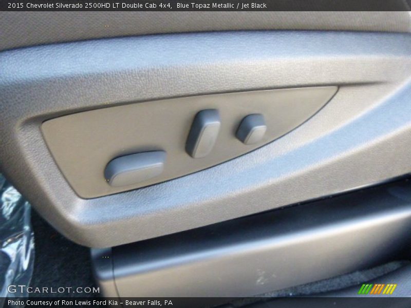 Blue Topaz Metallic / Jet Black 2015 Chevrolet Silverado 2500HD LT Double Cab 4x4