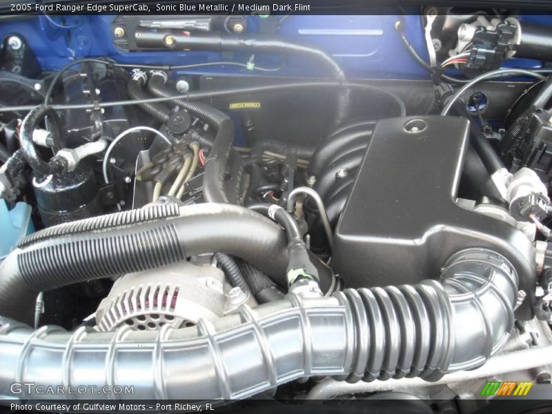 Sonic Blue Metallic / Medium Dark Flint 2005 Ford Ranger Edge SuperCab