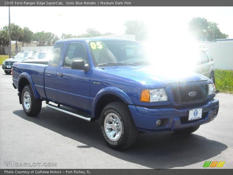 Sonic Blue Metallic / Medium Dark Flint 2005 Ford Ranger Edge SuperCab