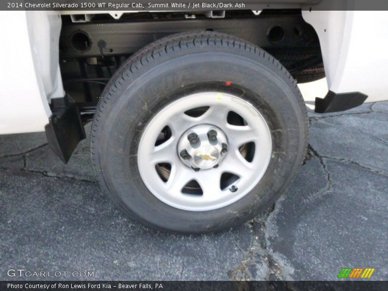 Summit White / Jet Black/Dark Ash 2014 Chevrolet Silverado 1500 WT Regular Cab