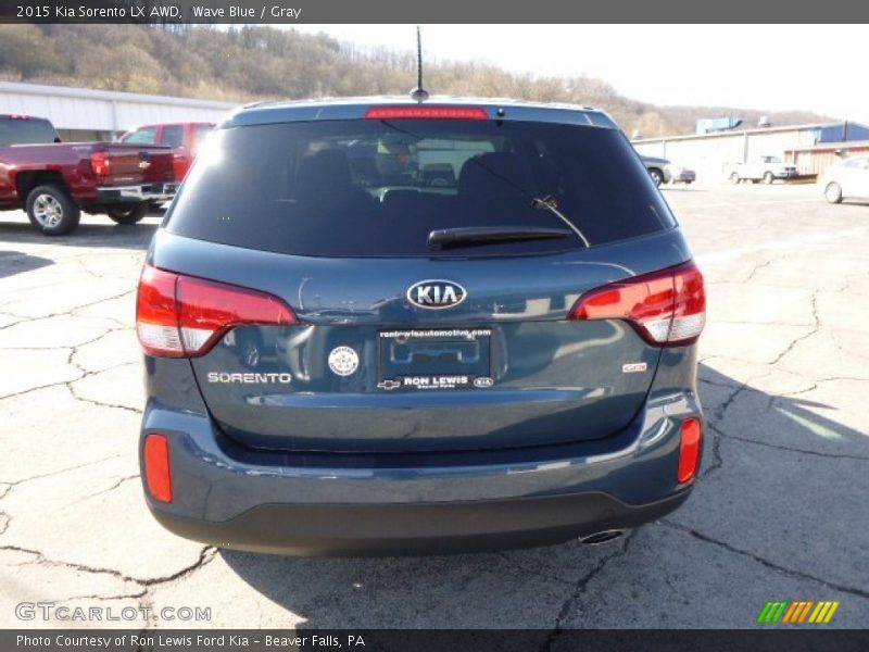 Wave Blue / Gray 2015 Kia Sorento LX AWD