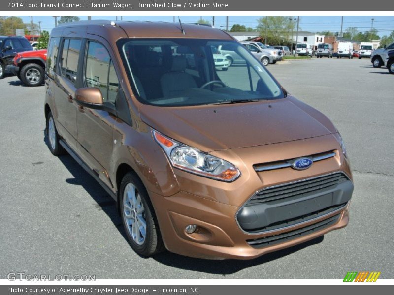Front 3/4 View of 2014 Transit Connect Titanium Wagon