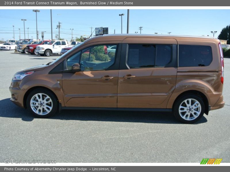 Burnished Glow / Medium Stone 2014 Ford Transit Connect Titanium Wagon