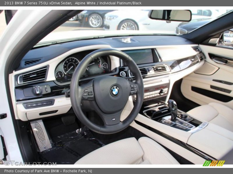 Individual Platinum/Black Interior - 2013 7 Series 750Li xDrive Sedan 
