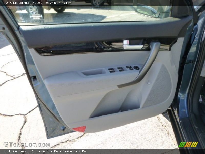Wave Blue / Gray 2015 Kia Sorento LX AWD