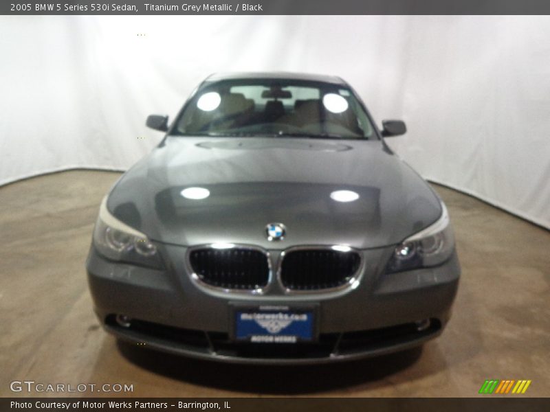 Titanium Grey Metallic / Black 2005 BMW 5 Series 530i Sedan