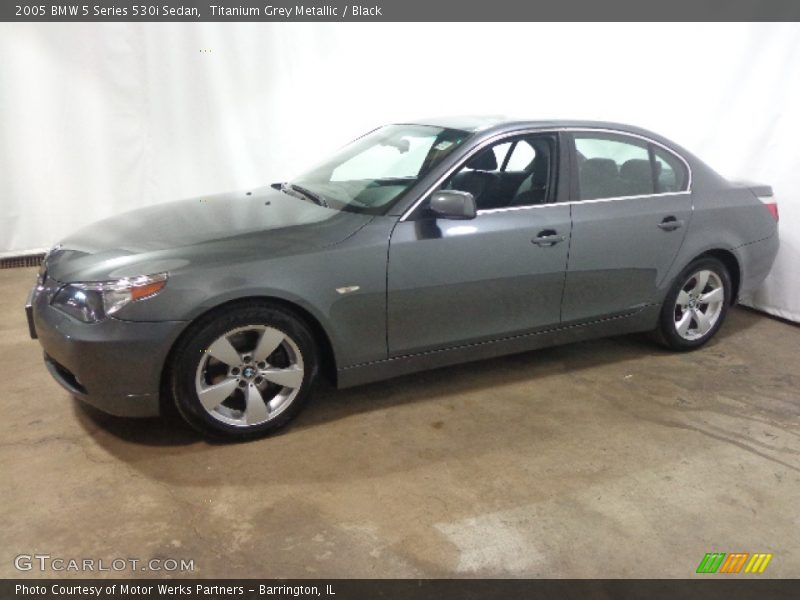 Titanium Grey Metallic / Black 2005 BMW 5 Series 530i Sedan