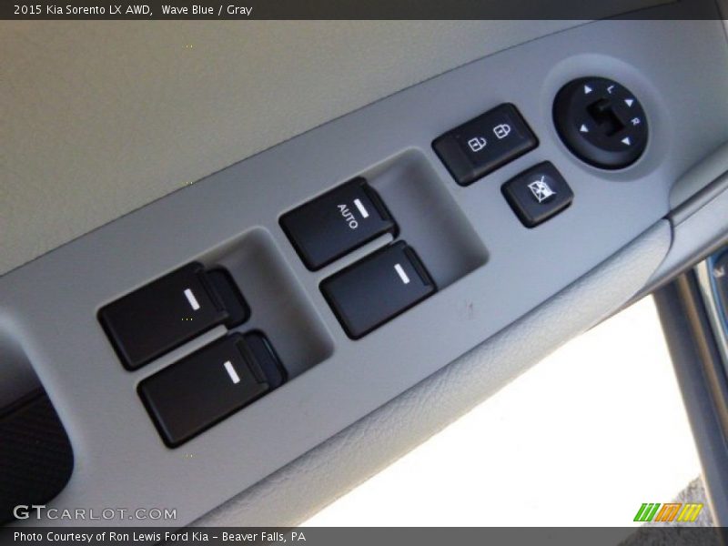 Wave Blue / Gray 2015 Kia Sorento LX AWD