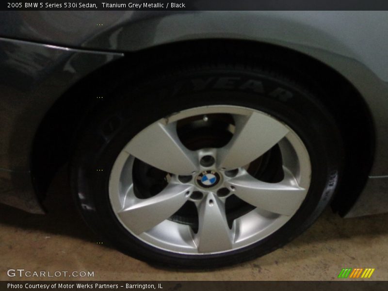 Titanium Grey Metallic / Black 2005 BMW 5 Series 530i Sedan