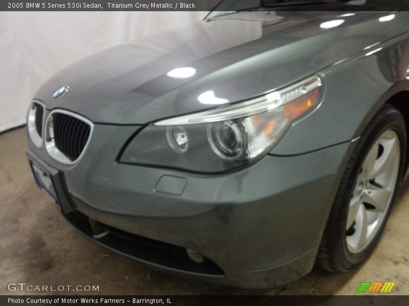 Titanium Grey Metallic / Black 2005 BMW 5 Series 530i Sedan