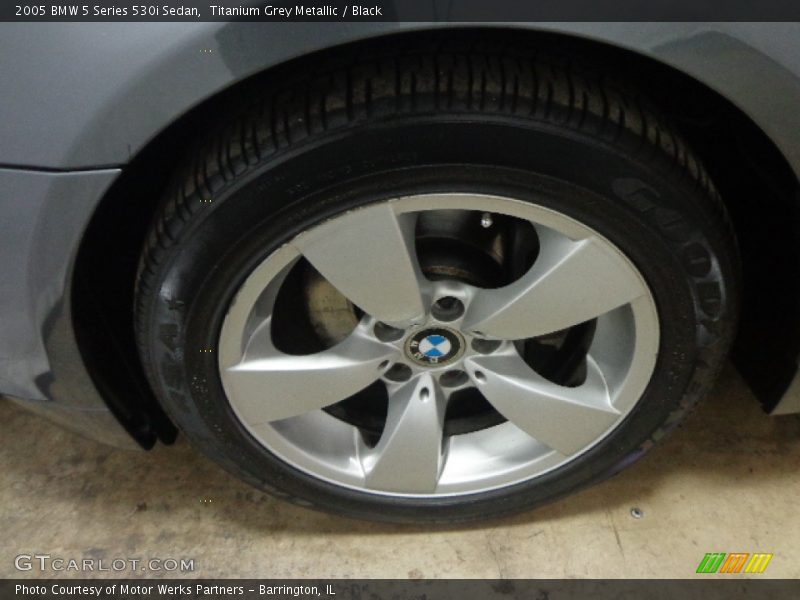 Titanium Grey Metallic / Black 2005 BMW 5 Series 530i Sedan