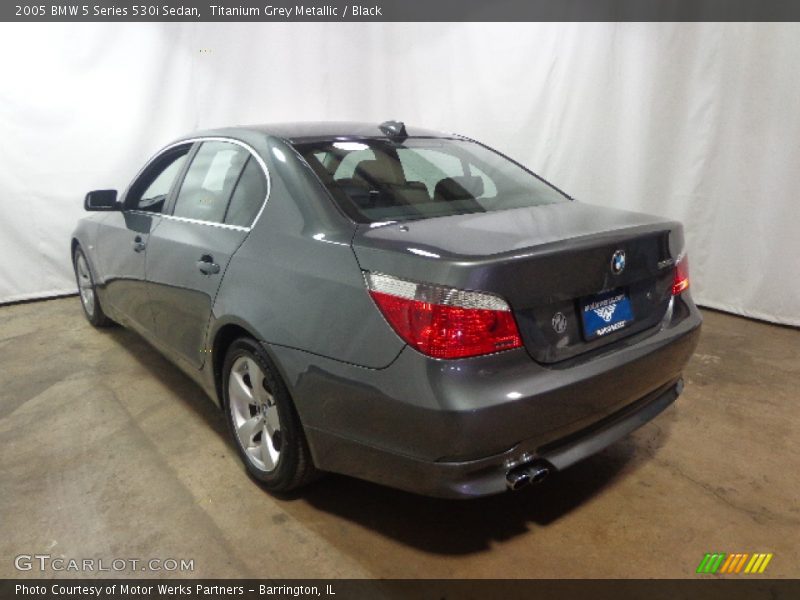 Titanium Grey Metallic / Black 2005 BMW 5 Series 530i Sedan