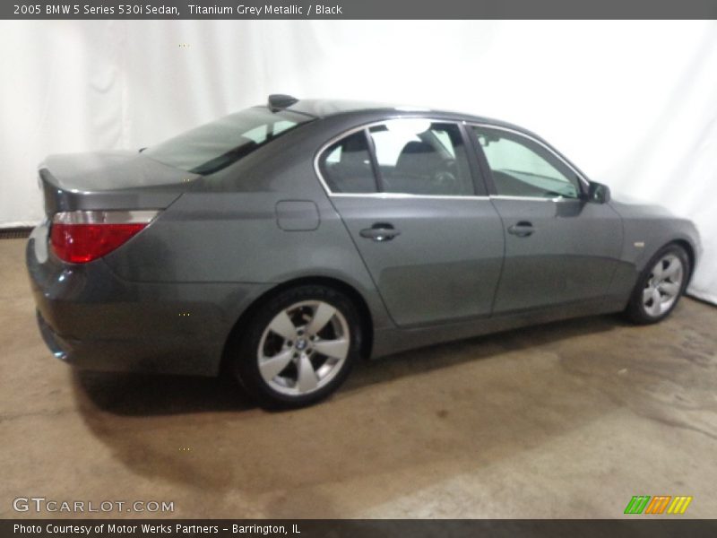 Titanium Grey Metallic / Black 2005 BMW 5 Series 530i Sedan