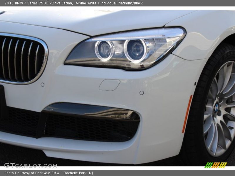 Alpine White / Individual Platinum/Black 2013 BMW 7 Series 750Li xDrive Sedan