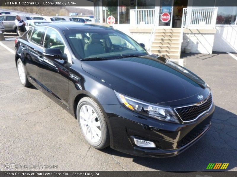 Ebony Black / Gray 2014 Kia Optima EX