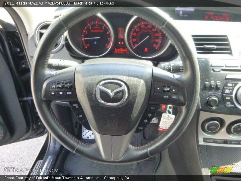 Black Mica / Black/Red 2011 Mazda MAZDA3 MAZDASPEED3