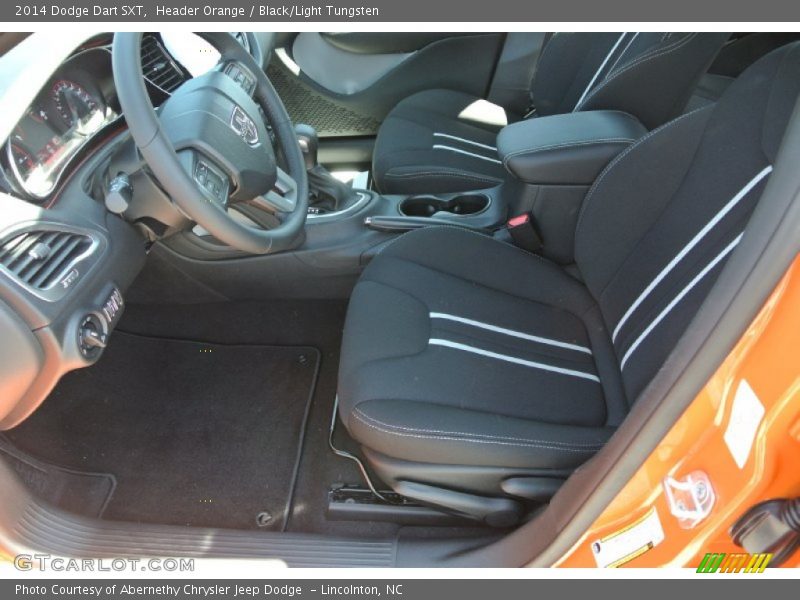 Header Orange / Black/Light Tungsten 2014 Dodge Dart SXT
