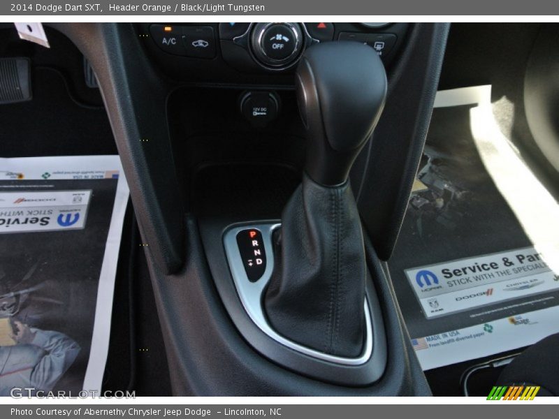 Header Orange / Black/Light Tungsten 2014 Dodge Dart SXT
