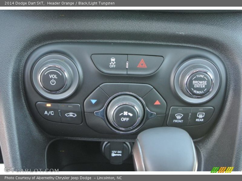 Header Orange / Black/Light Tungsten 2014 Dodge Dart SXT