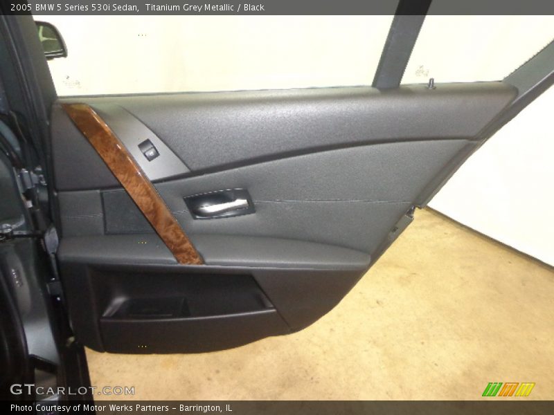 Titanium Grey Metallic / Black 2005 BMW 5 Series 530i Sedan