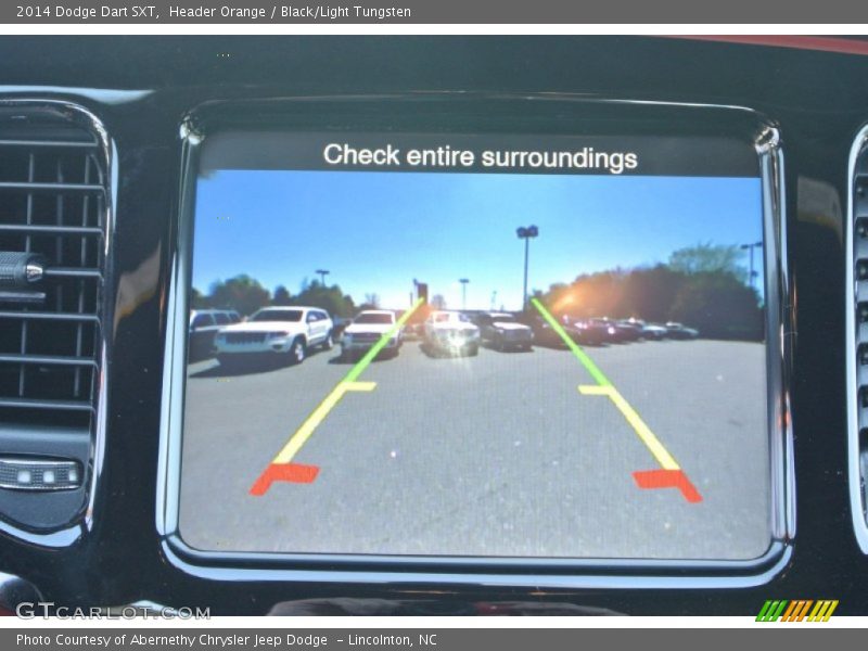 Header Orange / Black/Light Tungsten 2014 Dodge Dart SXT