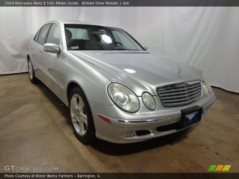 Brilliant Silver Metallic / Ash 2004 Mercedes-Benz E 500 4Matic Sedan