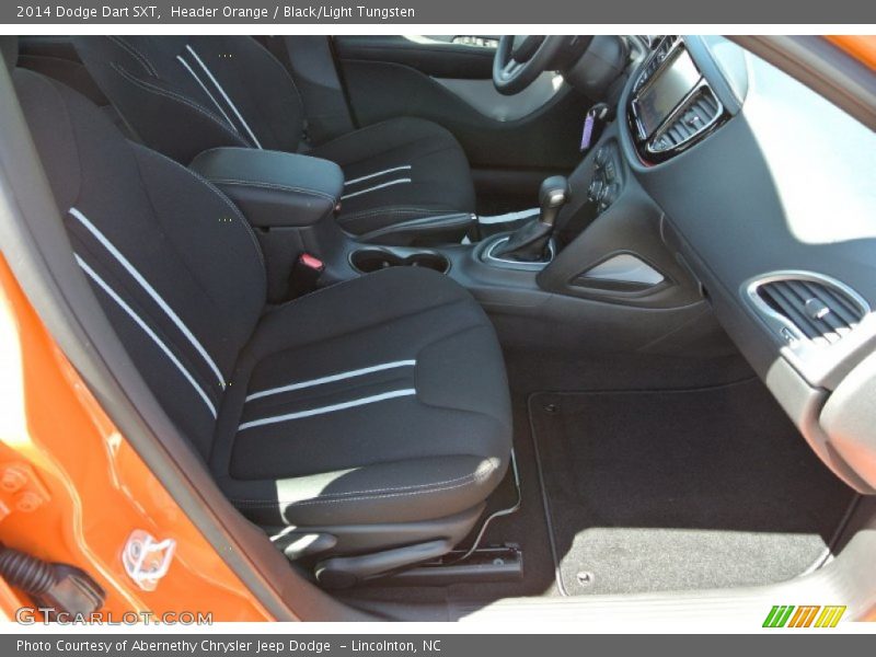 Header Orange / Black/Light Tungsten 2014 Dodge Dart SXT