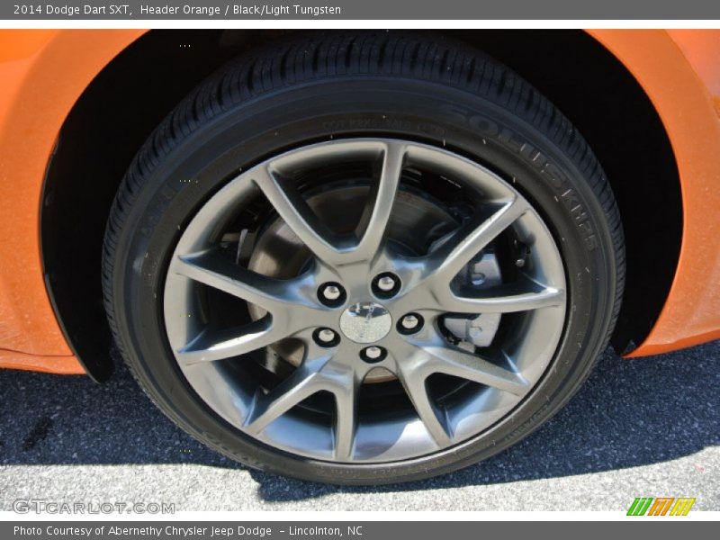 Header Orange / Black/Light Tungsten 2014 Dodge Dart SXT