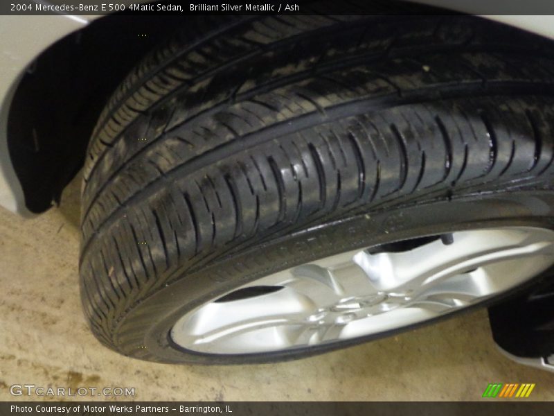 Brilliant Silver Metallic / Ash 2004 Mercedes-Benz E 500 4Matic Sedan