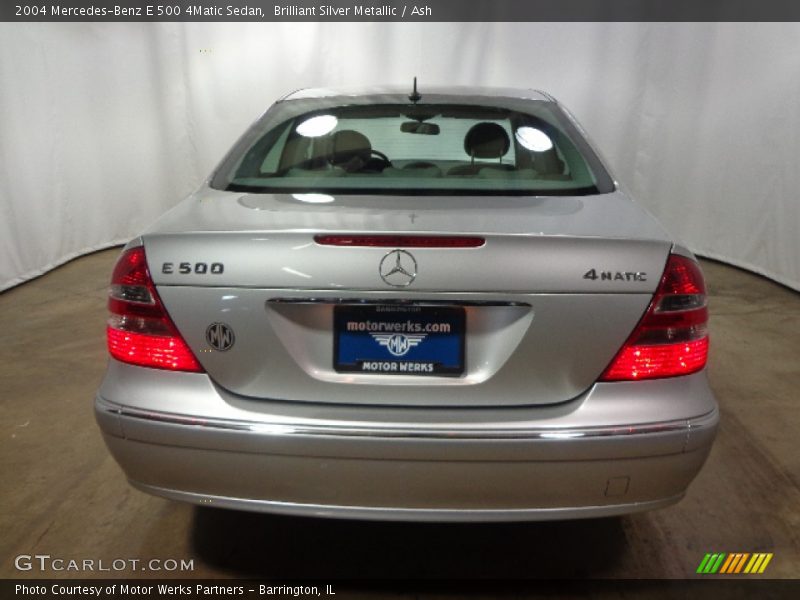 Brilliant Silver Metallic / Ash 2004 Mercedes-Benz E 500 4Matic Sedan