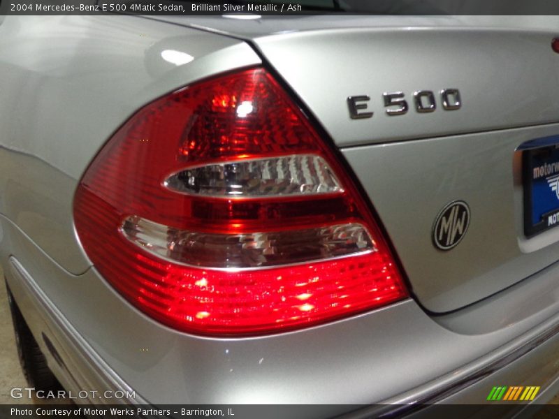 Brilliant Silver Metallic / Ash 2004 Mercedes-Benz E 500 4Matic Sedan