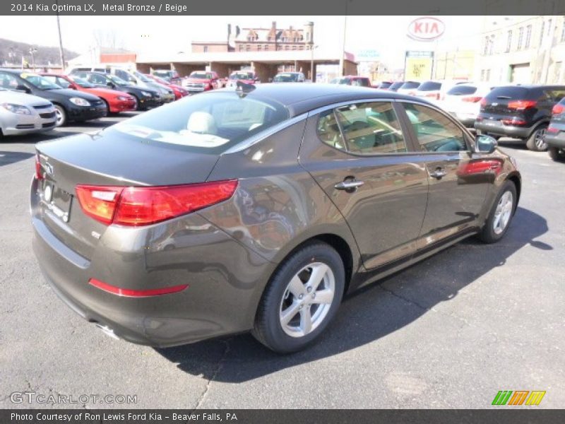 Metal Bronze / Beige 2014 Kia Optima LX